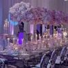 Gouden bloemenstandaard bruiloft middelpunt bloemstand decor ceremonie bruiloft achtergrond decoratie