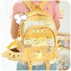 Bags Kawaii Sanriod Anime Around Mymelody Kuromi Cinnamoroll Cartoon Cute School Backpack Travel Backpack Gift for Girlfriend