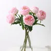 Декоративные цветы роскошные большое настоящее прикосновение розы Остин Розовые розовые комнаты Декор искусственное деко -марибу