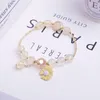 Charm Bracelets Fashion Flower Bracelet Elegant Girl Student Party Lady Dinner Ball Jewelry Anniversary Birthday Gift