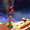 Kwiaty dekoracyjne 2pcs sushi dania dekoracje kwiatowe sashimi taca kwiat