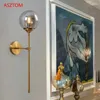 Wall Lamps Nordic Glass Ball Gold Home Decor Lighting Fixture Kitchen Restaurant Bedroom Living Room Sconce