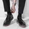 Casual Shoes Handmade Mens Lace-Up Oxford Arrival Leather Brogue Men's Fashion Dress Classic Business Formal For Men