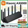 Router Xiaomi Ax6000 WiFi Router Signal Booster erweitern Gigabit -Verstärker WiFi 6 Nord VPN Mesh 5GHz WiFi Repeater Router für Smart Home