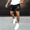 2 In 1 lopende shorts Men Gym Sport Man Doubledeck Quick Dry Fitness Pants Jogging Sports Sweatpants 240412