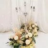 Feestdecoratie groothandel duidelijke kandelaarhouder Candelabra 5 Arms Acryl Tall Candle Center -middelpunt voor bruiloft