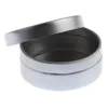 Bouteilles de rangement 10pcs 10g Écouteur de jar en étain rond en argent vide pour les gigances