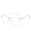 Sonnenbrille Brille Rahmen Frauen Männer antiblau leichter quadratischer Brillen blockieren optisches Spektakel Brille
