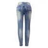 Jeans pour femmes vintage d'élasticité féminine avec des fermetures à glissière tissu à la mode pour un look enveloppe les hanches décontractées pantalons de survêtement quotidiens femmes 2024