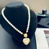 Designer Pendant Necklaces Pearl Necklace Choker Chain Women Gold Plated Jewelry Luxury Jewelry Loves Gift