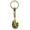 Keychains 1st Brush and Palette Moto Keychain Men Accessories Supplies for Jewelry Ring Size 30mm