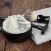 Bıçaklar Qshave Siyah Paslanmaz Çelik Tıraş Sabunu Klasik Güvenlik Tıraş Kremi Kase 11 x 6.8 x 6.3cm