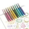 Pennor 20st Ny Vintage Gel Pen Retro Design Färgad bläck Smooth 0,5mm Studentpenna för att skriva Jounal Supplies Stationery