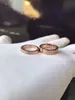 Designer Popular High Edition 18K Rose Gold Ring for Men and Women Love Carterlassic imitation Diamond Non fading Couple