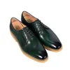 Casual Shoes Retro Oxford For Men Genuine Leather Comfortable Lace Up Wedding Platform Formal Dress Plus Size 46