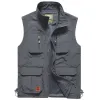 Accessoires Bolubao Mens Mesh Vest Multi Pocket Pocket Souchon de pêche à sec