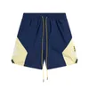 Rhude Shorts 남자 Desinger Short Fashion Sport Pants 남자 여자 가죽 반바지 미국 크기 S-XL