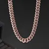 Nouveau produit Rock Street Iced Out Hip Hop Chain 20 mm 22 pouces Collier cubain Miami pour hommes Bijoux du rappeur en gros