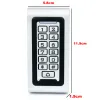 Kontroll Waterproof Backlight RFID Door Access Control Reader KeyPad 1000 Användare Door Bell 125KHz EM Kortdörröppnare Smart Electric Lock