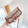 Bolsa de designer de luxo Mini bolsa de telefone celular, moda e simples, saco de bolsa quadrada pequena de fronteira