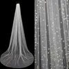 2019 Shining Gorgeous Beads Diamonds One Lose Chapel Train avec combinaison Crystal Bridal Veils Accessoires de mariage8254915