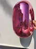 Luxus Acryl Pink Metallic Hobo Stylish Evening Clutch Bag Tasche 240418