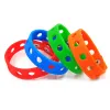 Bangle DHL 18CM 200PCS Mixed Silicone Wristbands 17 Colors Soft Bracelets Bands for Shoe Charms Accessories Kids Party Gift