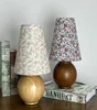 Tischlampen Massivholz französische Blumenlampe Koreanische Welle warmer alter Stil Originalfarbe Walnuss Schlafzimmer Netzwerk Red Po Po