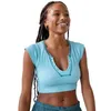 Kvinnors tankar Camis Xingqing Ribbed Crop Tops Women 2000s Eesthetic V Neck Sleless Sticked Tanks Rands T Shirt Y2K Clothing Summer Strtwear Y240420