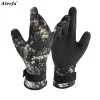 Accessories Camo Diving Gloves 3mm/5mm Neoprne with Belt Spearfishing Gloves for Scuba Diving,,snorkeling Fishing Water Sport Gloves