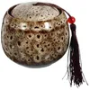 Bouteilles de rangement Carctes de thé pour conteneurs en vrac mini céramique de poterie avec céramique de couvercle
