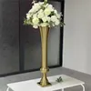 100cm)10pcs)Tall Gold Metal Flower Vase Gold Wedding Decoration Table Centerpieces Flower Stand Wedding Centerpieces