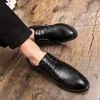 Casual Shoes Men's Oxfords Leather Fashion Business Men Lace-Up Vintage Dress Footwear Classic Wedding