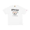 T-shirt da 24fw bianco da 24 FW 1: 1 maglietta per magliette di grandi dimensioni con tag reale