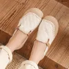 Casual skor veowalk vegan handgjorda kvinnor broderade duk espadrilles lägenheter japansk stil damer bekväma slip-on loafers