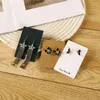 Jewelry Pouches 6 9cm 100pcs/lot Printed Letter Necklace Display Card Fashionable Showcase Paper Custom Logo