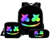 Oxford Bag DJ Marshmallow Backpack Musica versatile Marshmello Schoolbag High School Student Borse da viaggio a tre pezzi 7679354