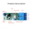 Kontroll DC 5V 12V 24V 32V 2 -kanal WiFi Tuya Smart Life Motor Controller Smart Home, RF433 Remote, 2Ch Pulse Relay för Alexa Google Alice