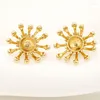 Brincos de garanhão 14K Gold Copper Flower Sterling Silver Pin Studs Brincho para Women Jewelry Conchtings DIY Fazendo acessórios