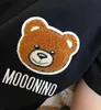 T-shirts pour enfants pour enfants t-shirts t-shirts garçons filles dessin animé ours brodé lettre coton à manches courtes pulvérisation