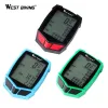 Computadoras Ciclismo West Ciclismo Inalámbrico Computadora de bicicleta 20 Funciones Velómetro Odómetro Ciclismo Wired Wireless+ MTB Bike Stopwatch Bicycle Computer