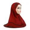 Último muçulmano amira hijab tap retchwork tature turban islâmico árabe instant shawls capa de cabeça embrulhada na malawsia selendang acessórios de cabelo 240410