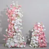Fiori decorativi di lusso rosa fiorpazione da spicco di matrimonio artificiale per decorazione arredamento a fila per backgroung