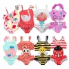 Toddler Infant Baby Girls Swimwear Ice Cream Swimsuit Swimming Beach Bathing Bikini Cute Summer OnePiece Overall 240415