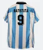 1978 1986 1998 Argentina Retro Soccer Jersey Maradona 1994 1996 2000 2001 2006 2010 Kempes Batistuta Riquelme Higuain Kun Agüero Caniggia AIMAR Camisetas de fútbol