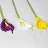 Dekorative Blumen realistische falsche Calla Faux Seidenlily Blume Elegante künstliche Callalily -Zweig für Home Wedding Party Decor Innenräume