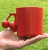 Mugs 300ml Ceramic Personality Fruit Mug High Beauty Water Cup Coffee Birthday Gift Cherry Banana Honey Peach Love