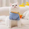 猫の衣装プルオーバーセーターポケットにんじん子猫毛のない服暖かい秋と冬の服ペットセーター