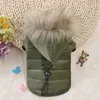 Hundekleidung winddichtes Haustier warm gepolstert Down Hoodie Snowsuit Mantel kleine Jacke Mode Winterkleidung für Welpen Chihuahua Yorkie