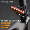 Lights KINGSEVEN Bicycle Rear Lights Dela USB Rechargeable Warning Taillight Bike Wireless Remote Turn Signal LED Lantern Lighting